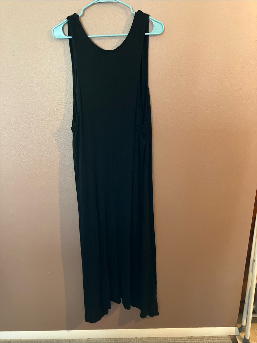 Always For Me Black Maxi Tank Dress